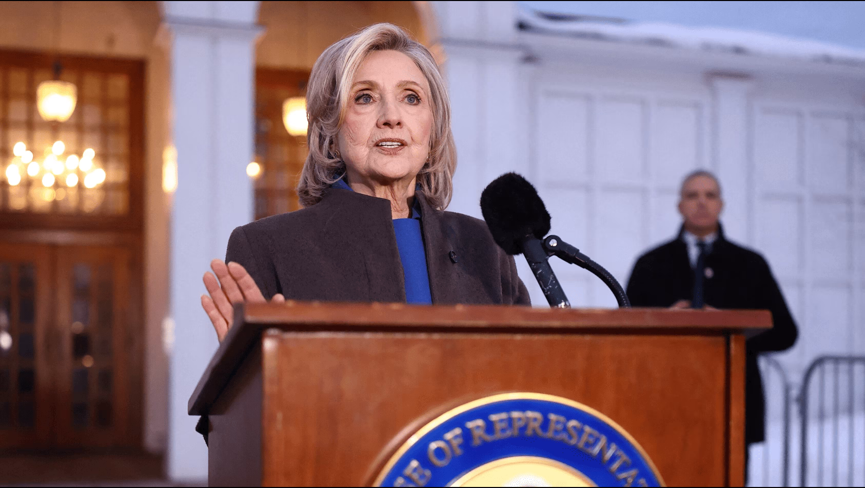 Hilary Clinton at Chappaqua, New York